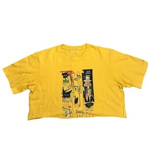 Jean Michel Basquiat Women’s Uniqlo Crop Tee Size L